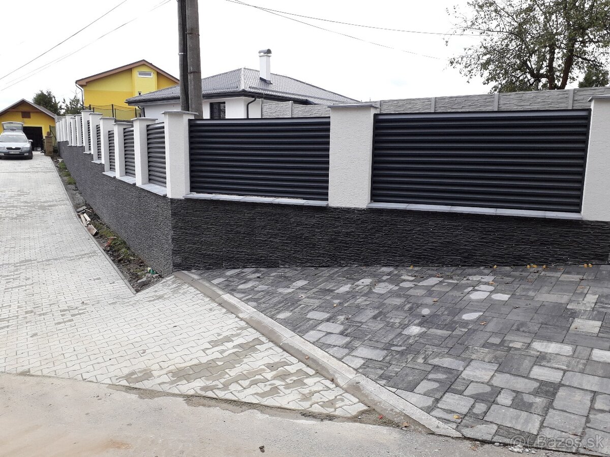 Oplotenie a zámková dlažba